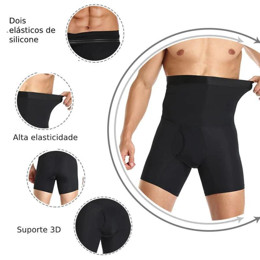 Bermuda Masculina de Compressão Emagrecedora Premium 4FIT - Image 3