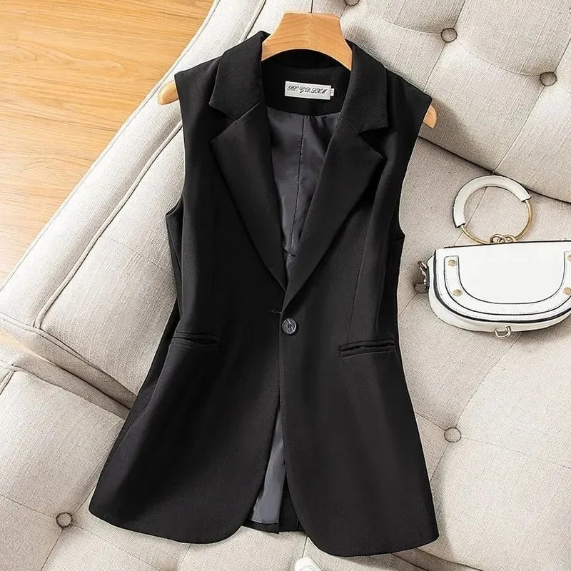 Blazer Feminino Sem Mangas - Modernidade e Luxo - Image 4