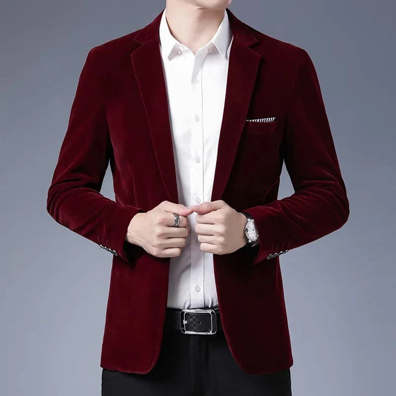 Blazer Masculino Aveludado De Luxo - Image 3