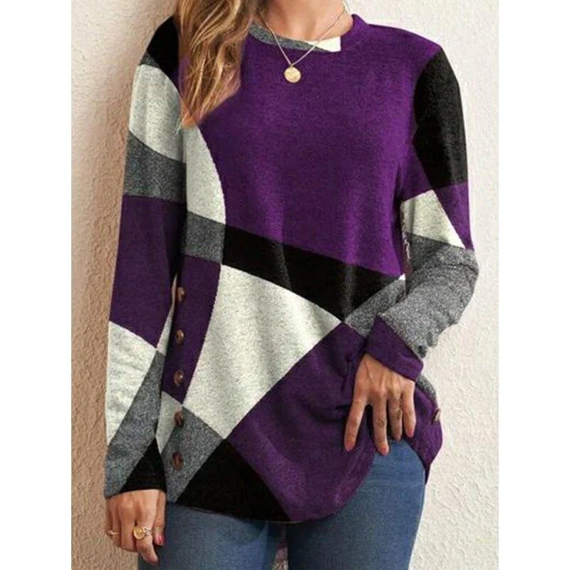 Blusa de Luxo Geométrica Manga Longa - Image 5