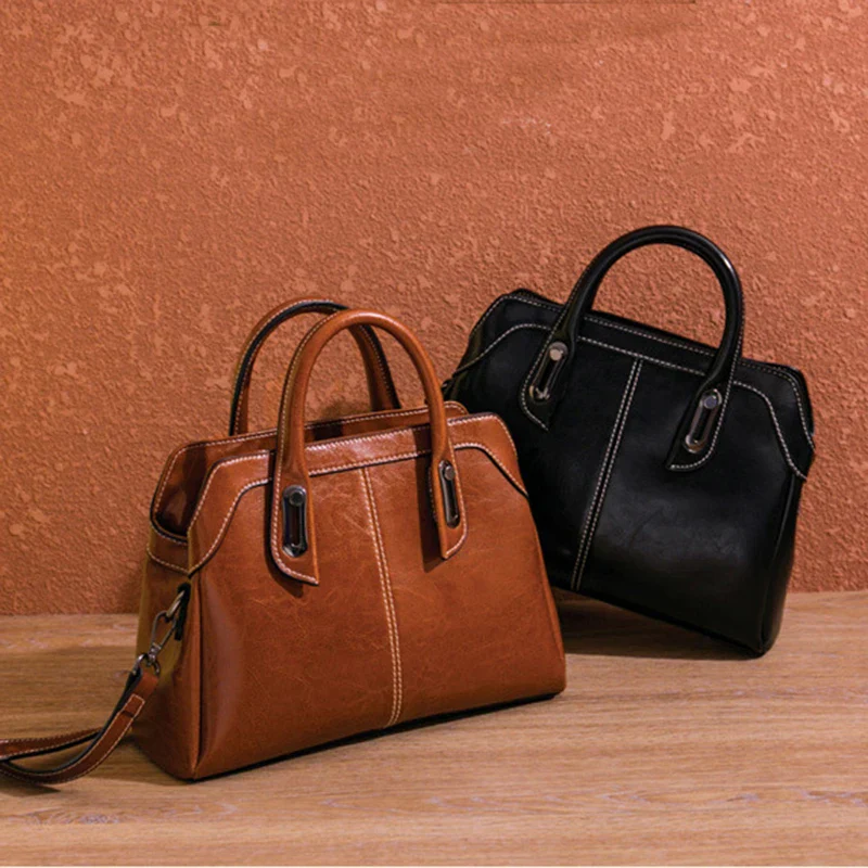 Bolsa Feminina em Couro - Genuine Ane - Image 2