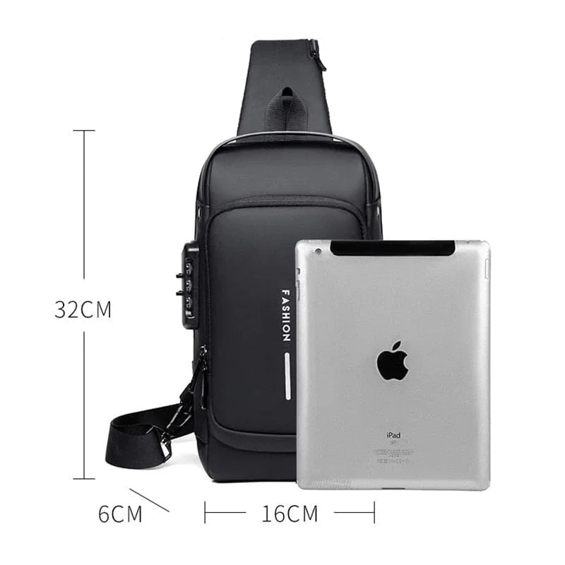 Bolsa Slim Bag® - Mochila Anti-Furto com Senha e Entrada USB - Image 13