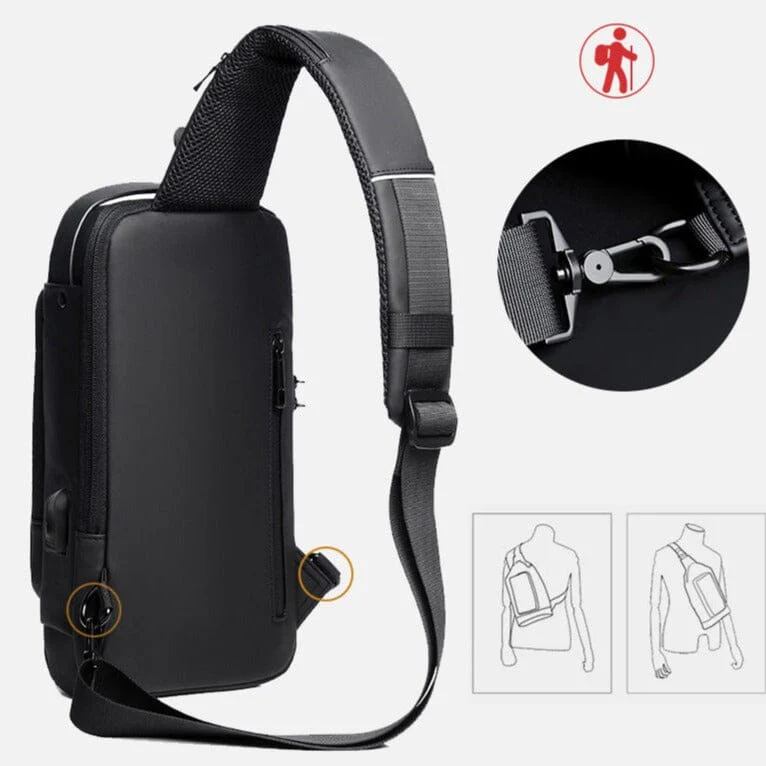 Bolsa Slim Bag® - Mochila Anti-Furto com Senha e Entrada USB - Image 14
