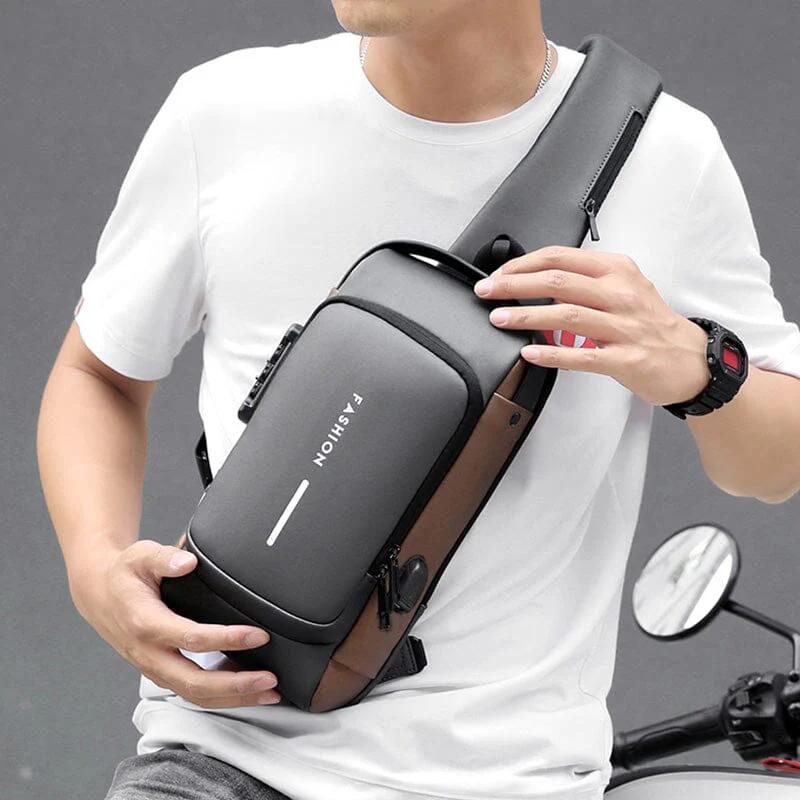 Bolsa Slim Bag® - Mochila Anti-Furto com Senha e Entrada USB - Image 3