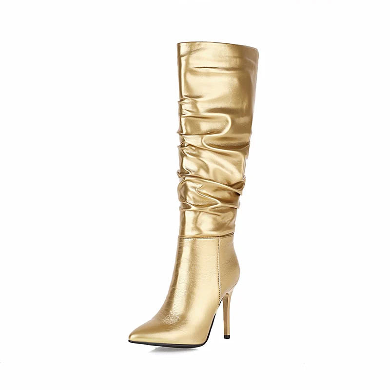 Bota Metalizada Cano Médio - Image 6