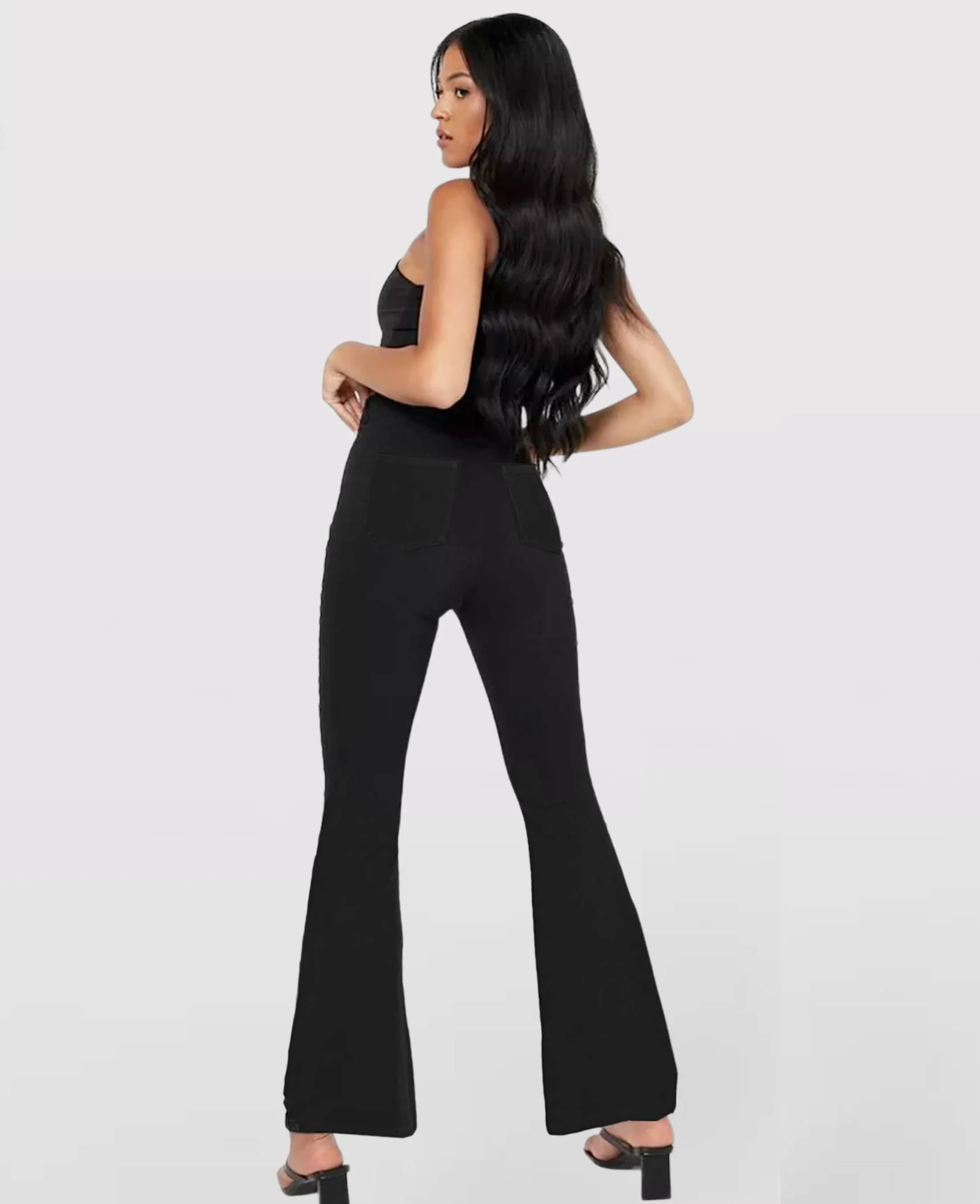 Calça Jeans de Cintura Alta Cruzada - Image 19