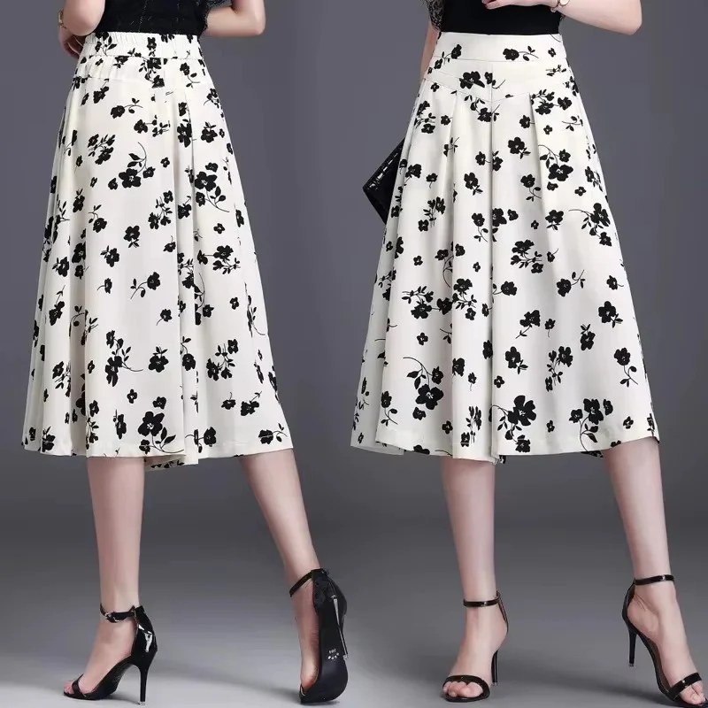 [COMPRE 1 E LEVE 2] Calça-Saia Olivia™ Midi Floral com Cintura Alta / Toque de Feminilidade e Frescor que Valoriza Você em Qualquer Ocasião! - Image 8