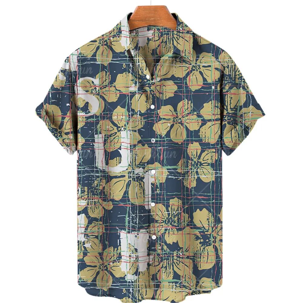 Camisa Masculina Estampa Com Botões - Image 6
