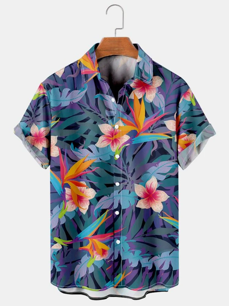 Camisa Masculina Estampa Com Botões - Image 8