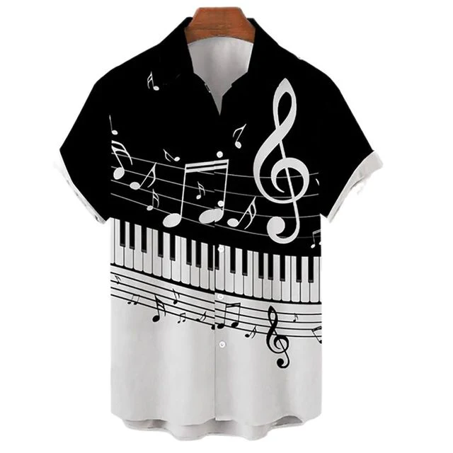 Camisa Manga Curta Masculina Estampada - Image 6