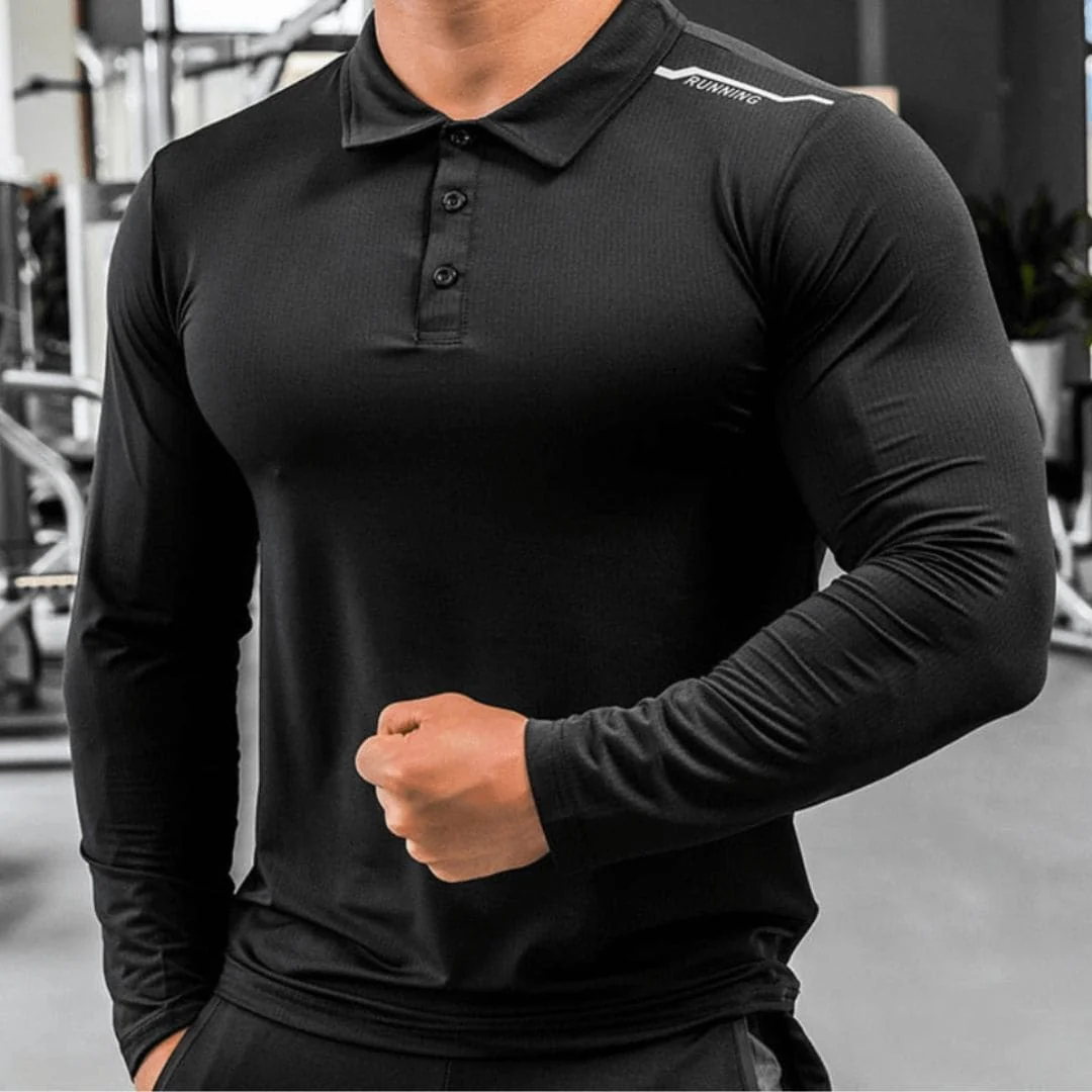 Camiseta Masculina Para Academia Manga Longa Dry Fit - Image 5