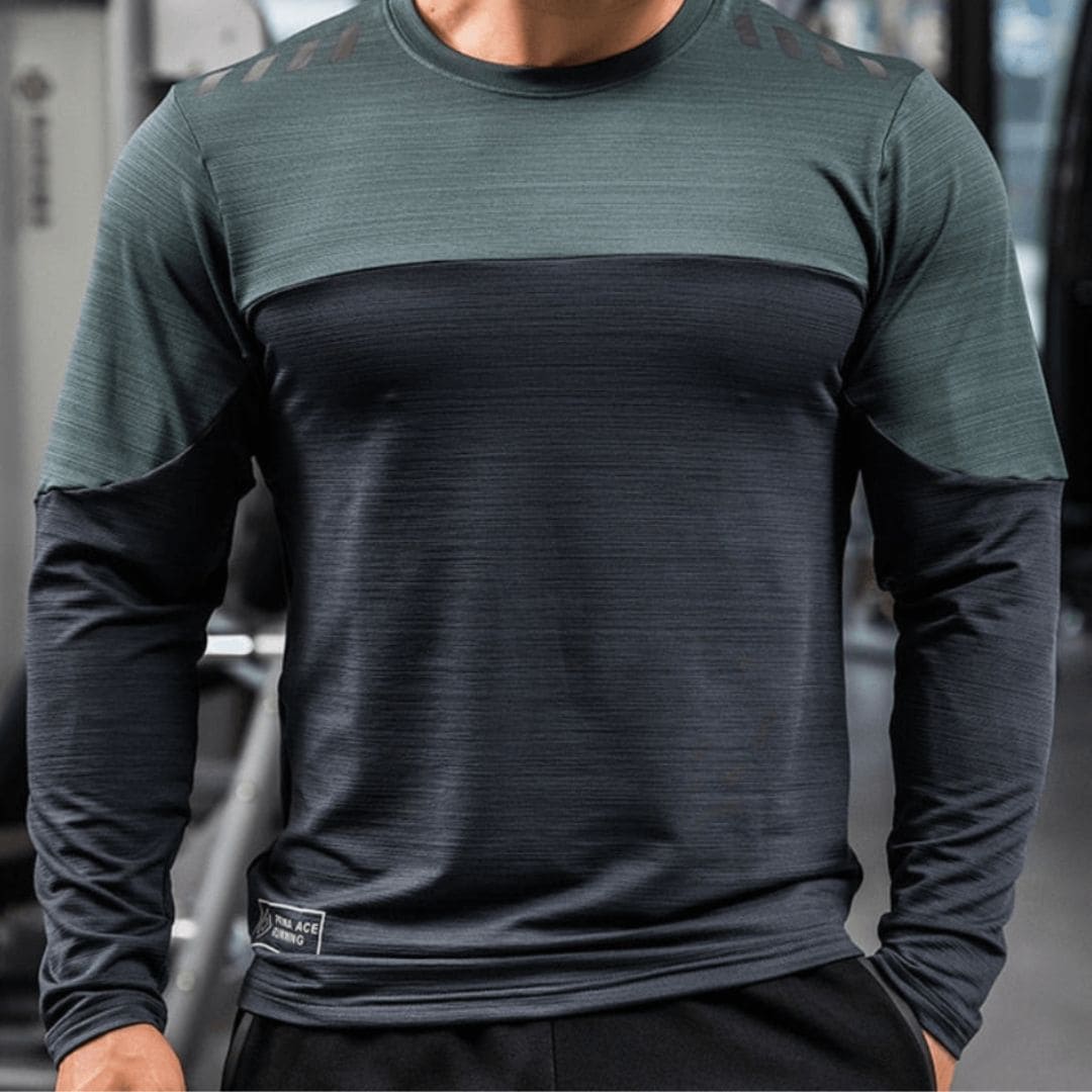 Camiseta Masculina Para Academia Manga Longa Dry Fit - Image 7