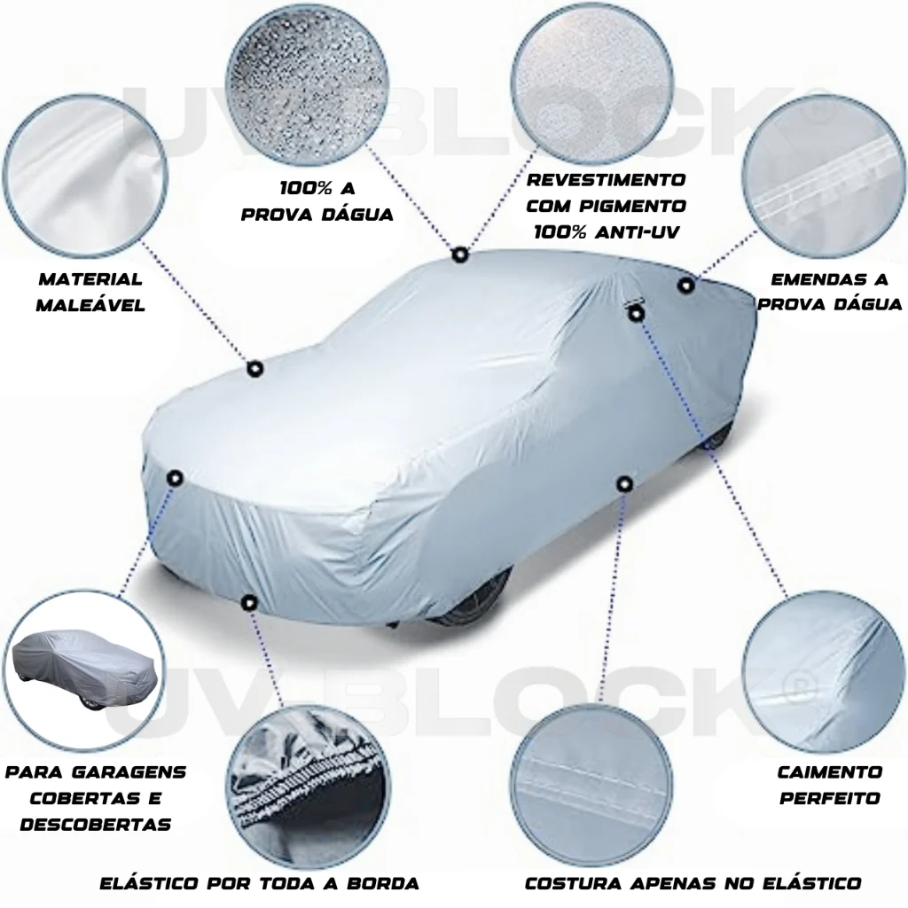 Capa Carro Impermeável Anti-Uv | Slim Protection - Image 2