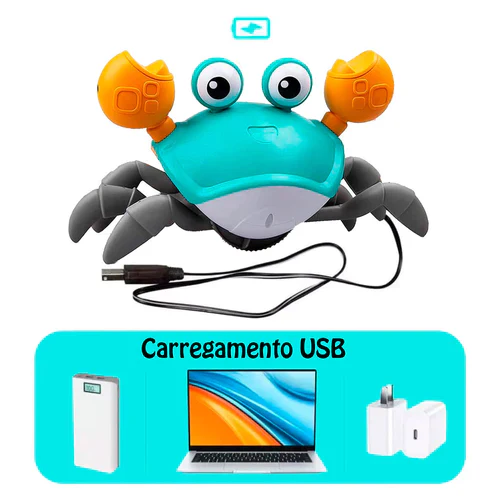 Caranguejo Interativo e Brincalhão com Sensor de Obstáculos, Músicas e Luzes Ofertkids (PROMOÇÃO EXCLUSIVA) - Image 4