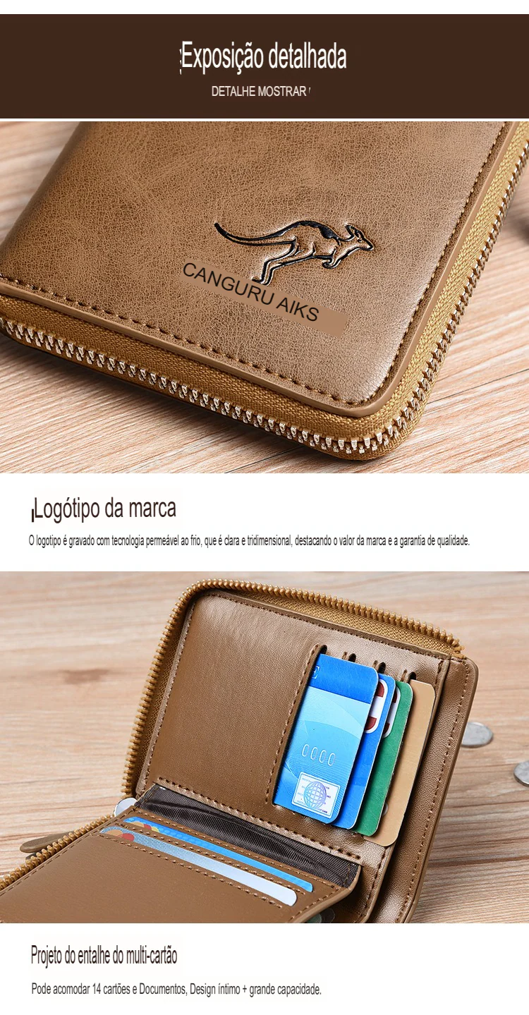 Carteira de Couro Masculina - Image 12