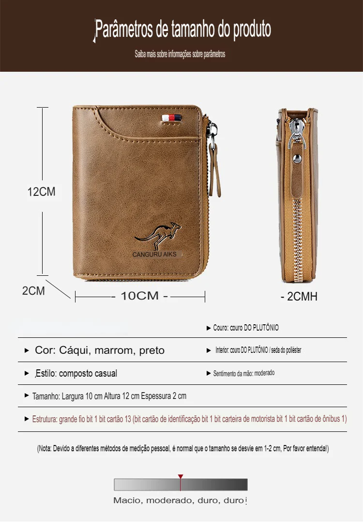 Carteira de Couro Masculina - Image 15