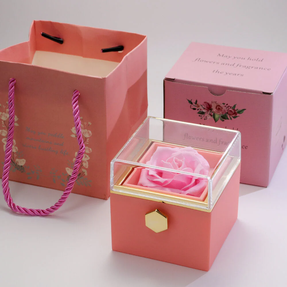 Colar Amor Entrelaçado Prata 925 + Rosa Real Preservada - Image 11