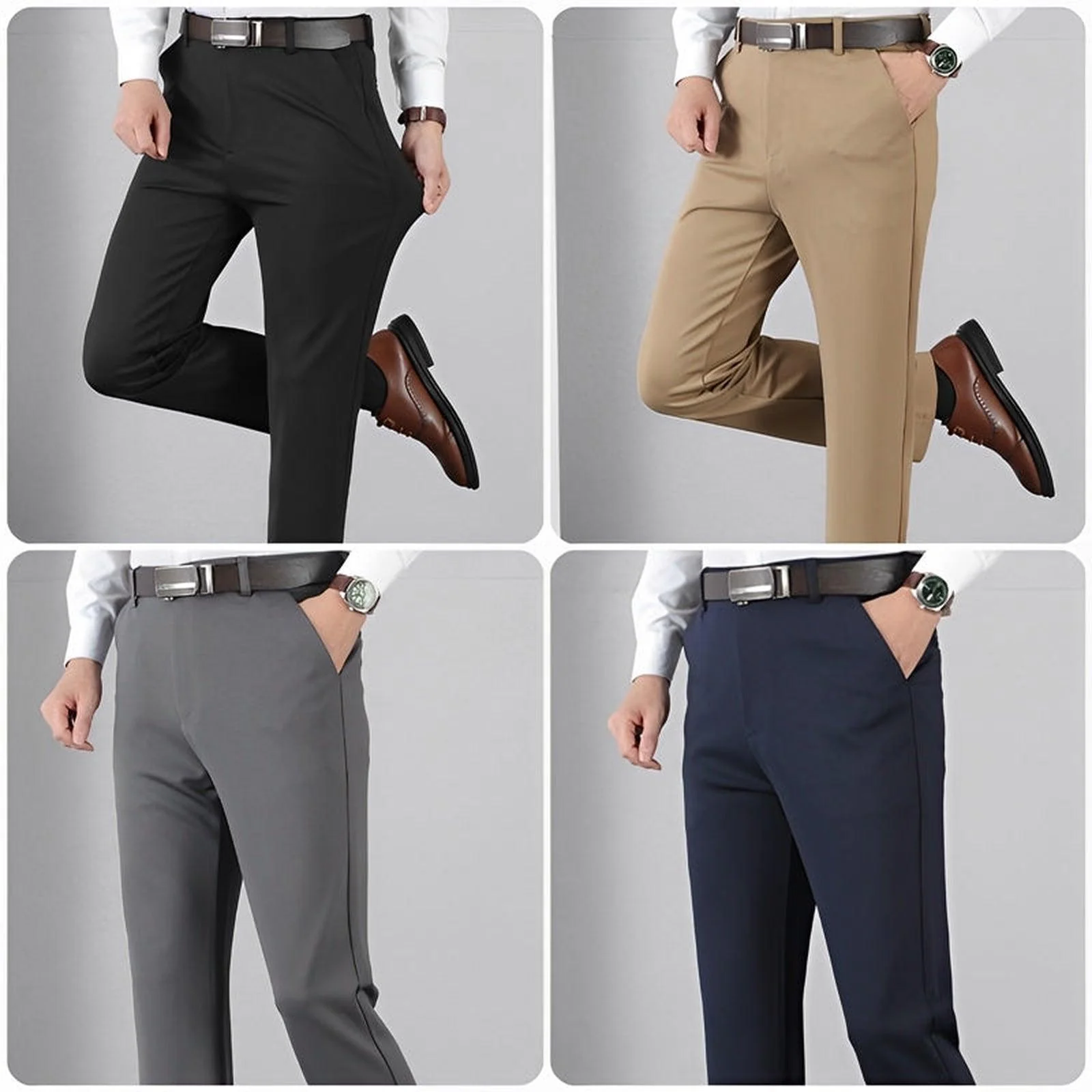 COMPRE 1 E LEVE 2 |  Calça Social Clássica Alfaiataria Gentleman 2024 | Cinto Social Couro - Image 12
