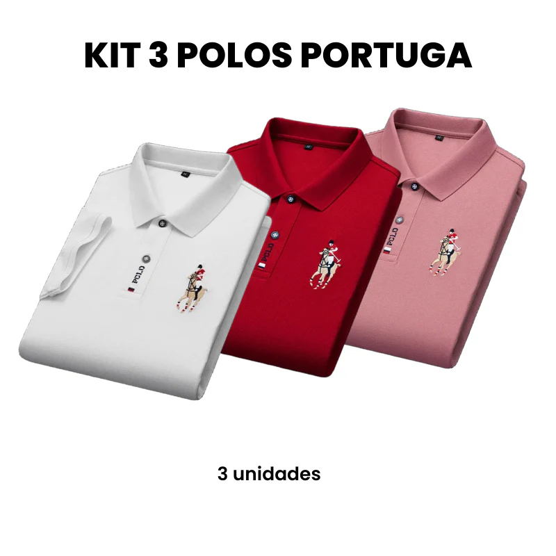 Compre 2 Leve 3 - Camisa Masculina Polo Portuga - Image 17