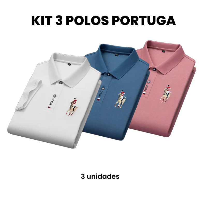Compre 2 Leve 3 - Camisa Masculina Polo Portuga - Image 23