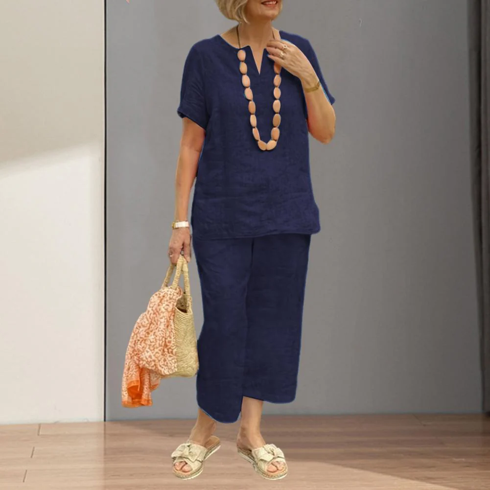Conjunto em Algodão e Linho Anabela - Image 4