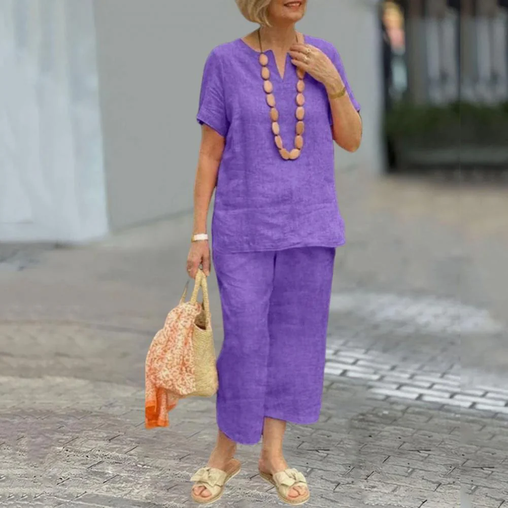 Conjunto em Algodão e Linho Anabela - Image 5