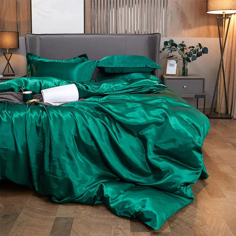 Conjunto de Roupas de Cama de Cetim - 4 unidades - Image 7