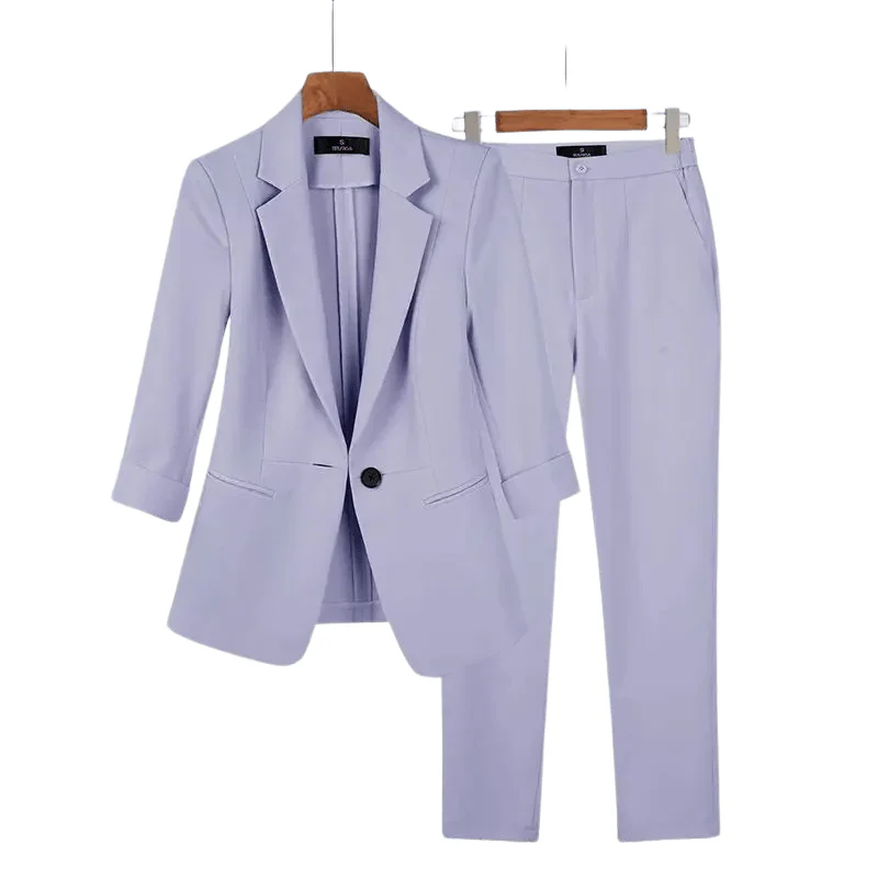 Conjunto Feminino Formal - Blazer + Calça De Alfaiataria - Image 3