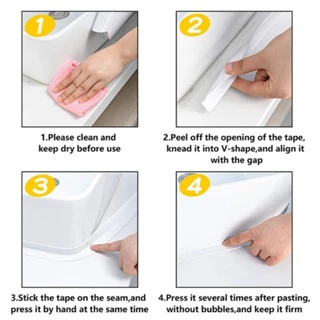 Fita Selante De Pvc À Prova D 'Água Para Cozinha Banheiro | Smart Tape - Image 2