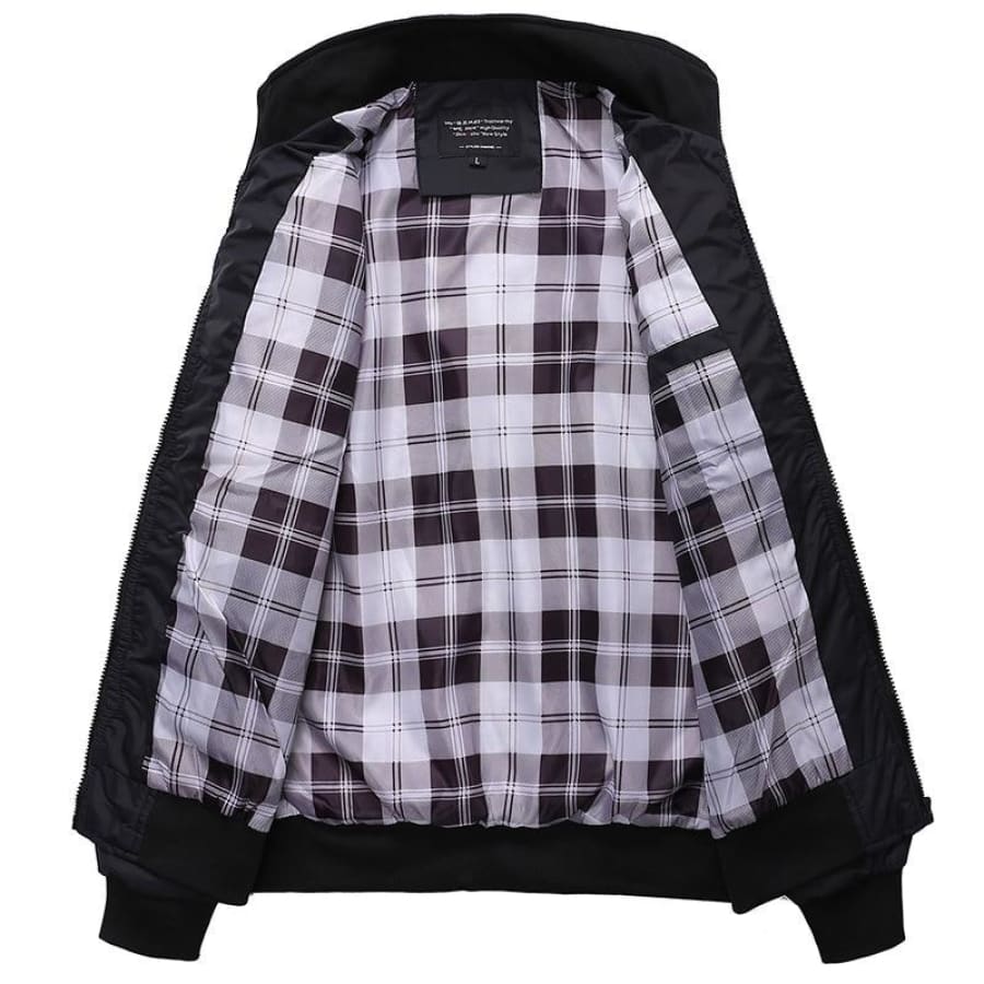 Jaqueta Casual Forro Xadrez Bomber - Image 5