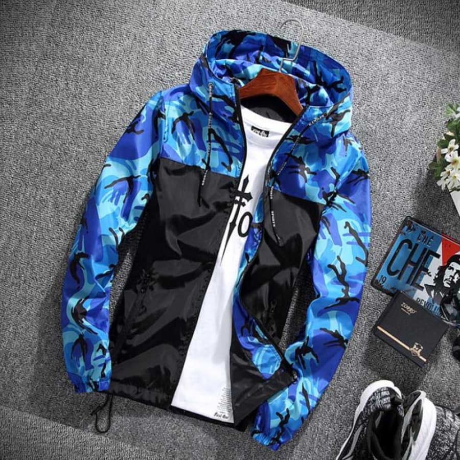 Jaqueta Corta Vento Masculina Camuflada - Image 8