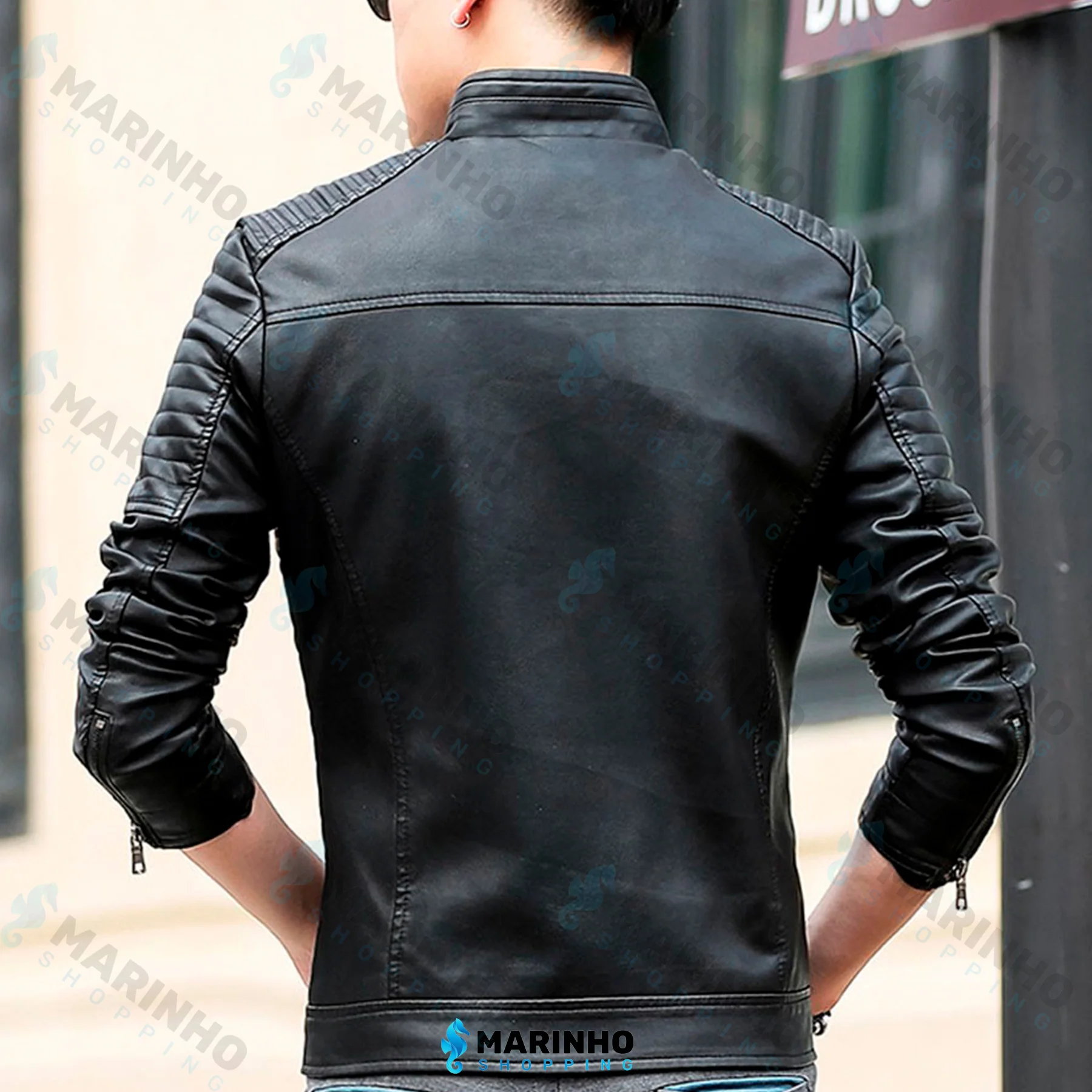 Jaqueta de Couro Masculina Original - Image 5