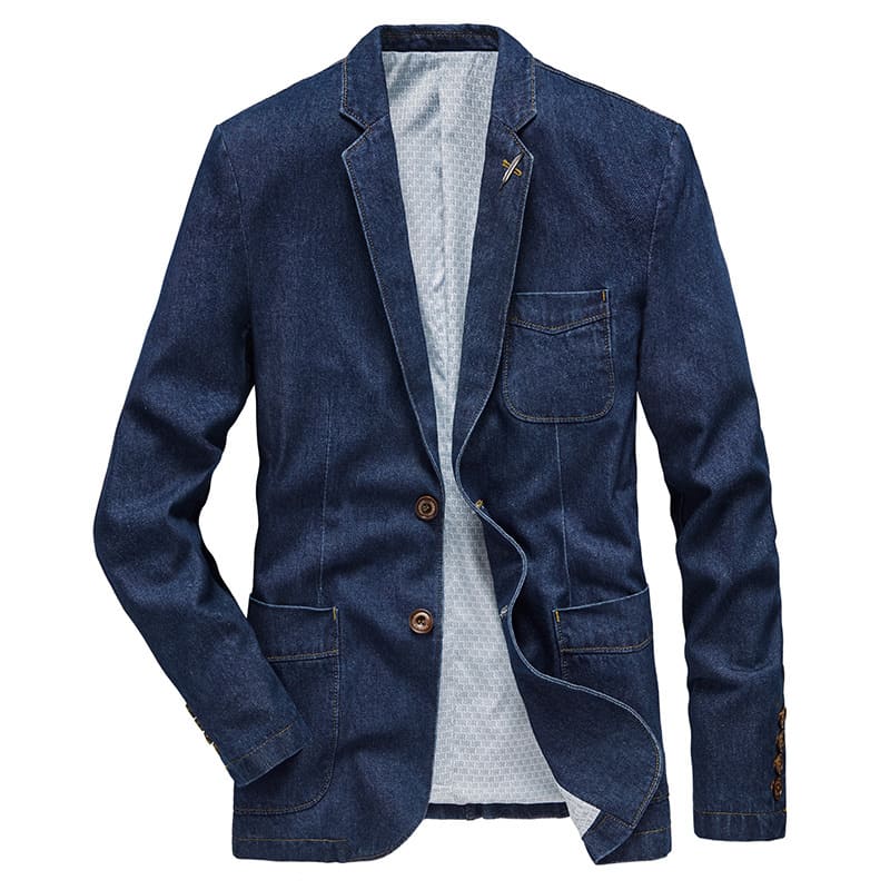 Jaqueta Jeans Masculina De Botões - Image 2