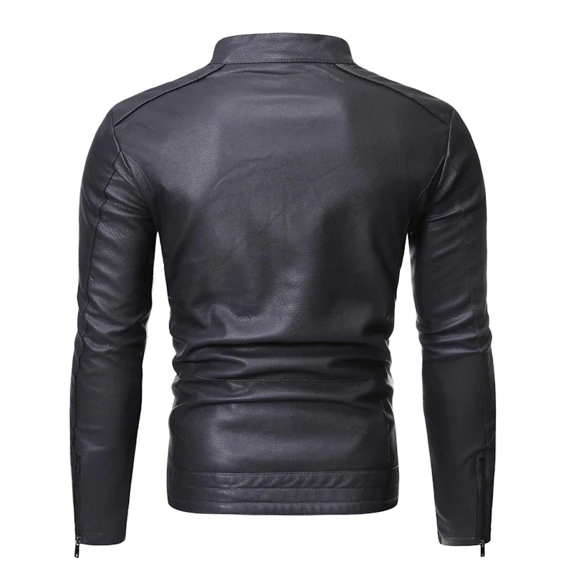 Jaqueta Masculina em Couro - Slim Men - Image 10