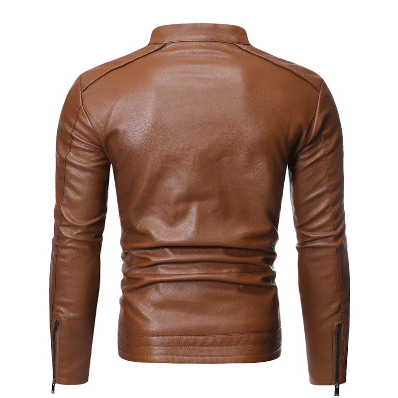Jaqueta Masculina em Couro - Slim Men - Image 2