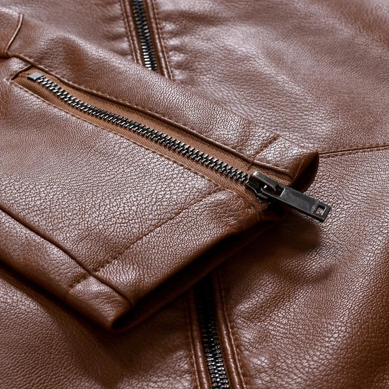 Jaqueta Masculina em Couro - Slim Men - Image 3