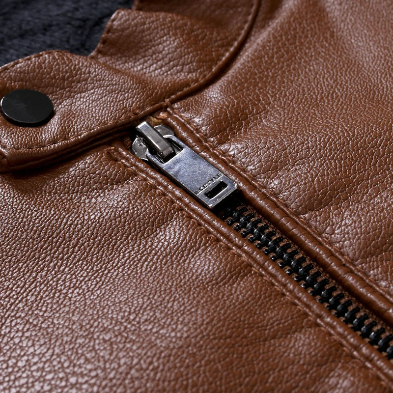 Jaqueta Masculina em Couro - Slim Men - Image 4