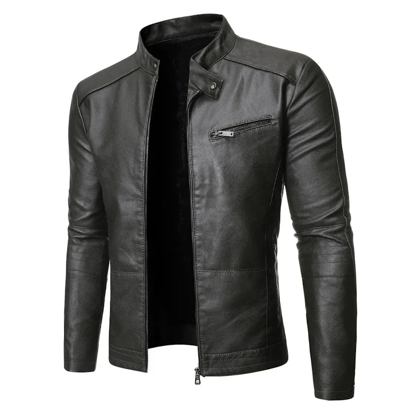 Jaqueta Masculina em Couro - Slim Men - Image 7