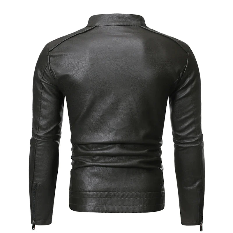 Jaqueta Masculina em Couro - Slim Men - Image 8