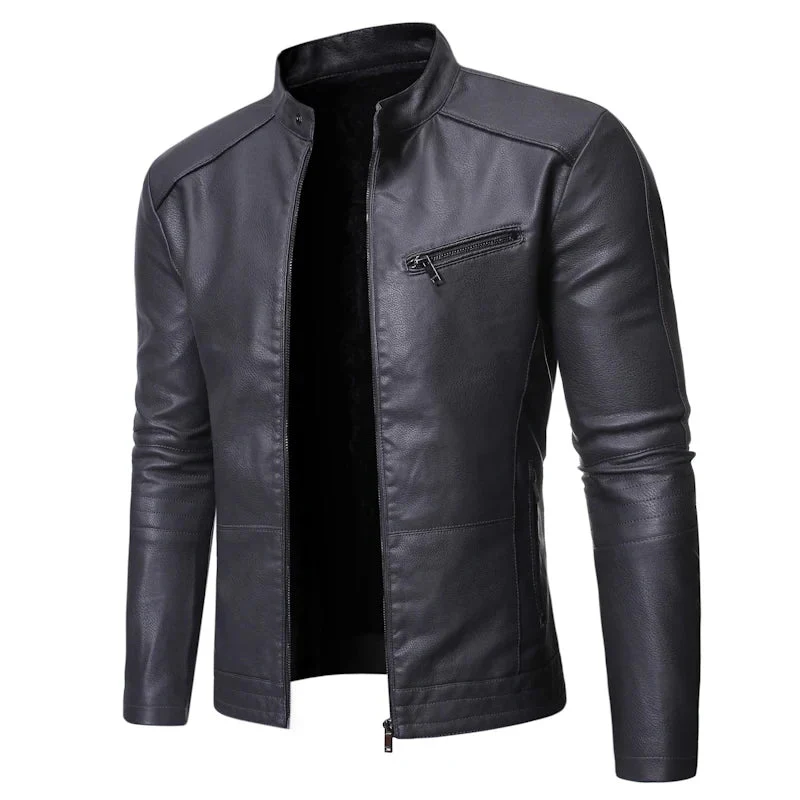 Jaqueta Masculina em Couro - Slim Men - Image 9