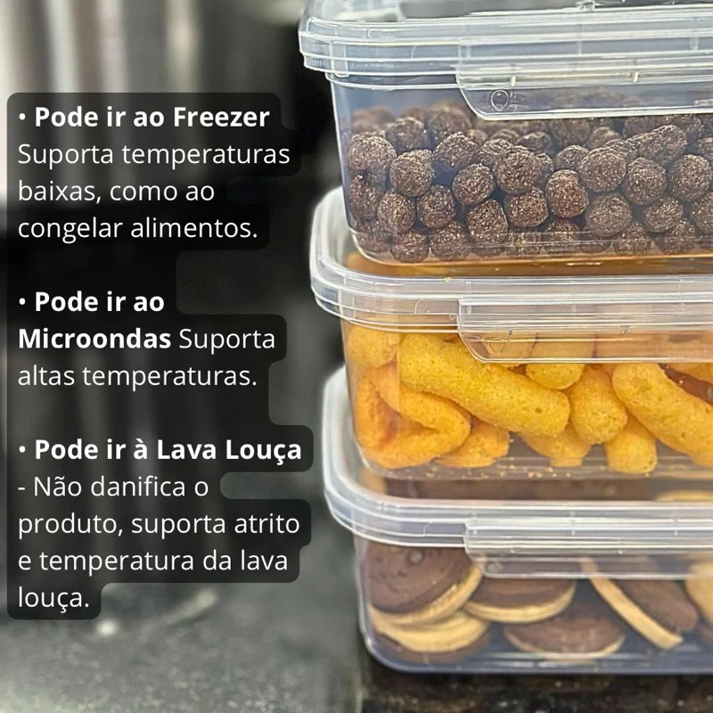 Kit 10 Marmita Potes Organizadores 800ml | Slim Kitchen - Image 2