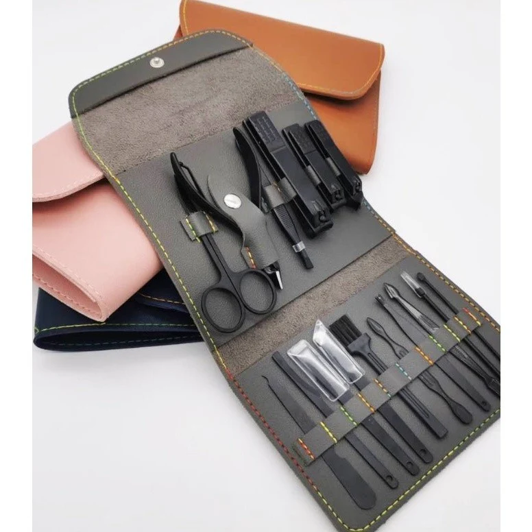 Kit Manicure Pedicure Em Aço Inoxidável Profissional + Bag de Couro (Brinde) - Image 2