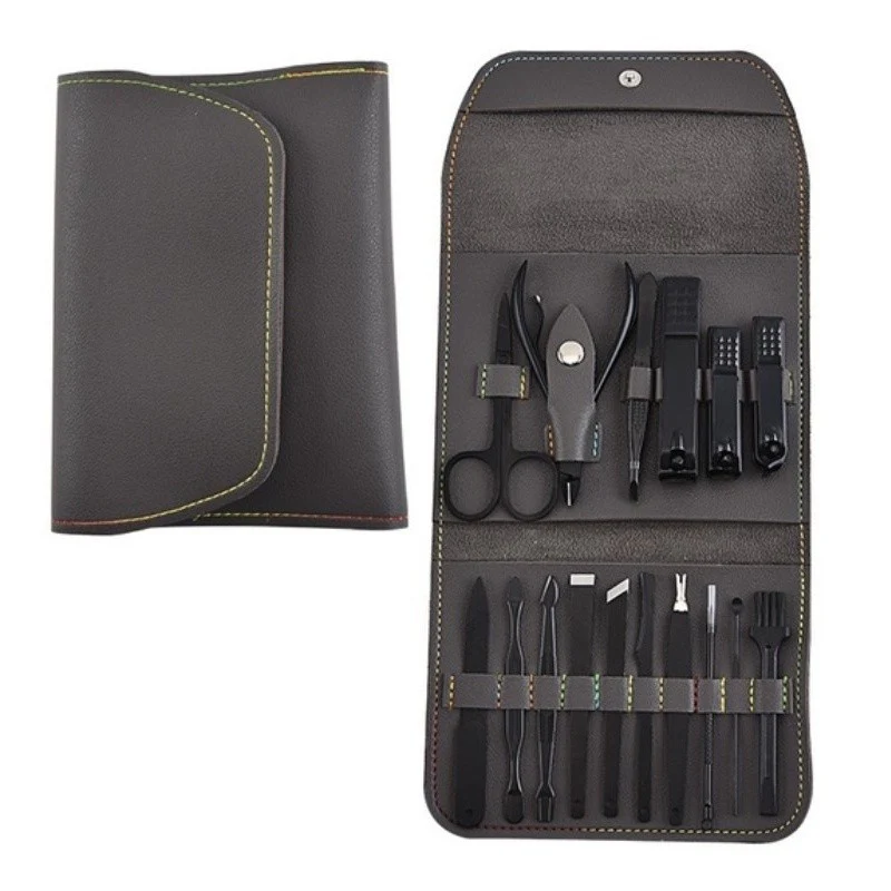 Kit Manicure Pedicure Em Aço Inoxidável Profissional + Bag de Couro (Brinde) - Image 3