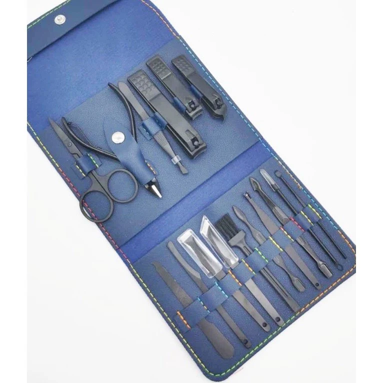 Kit Manicure Pedicure Em Aço Inoxidável Profissional + Bag de Couro (Brinde) - Image 4