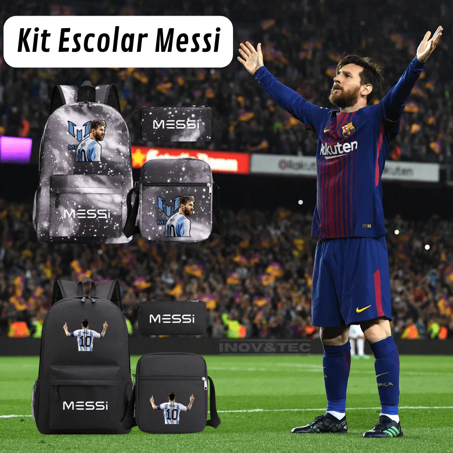 Kit Mochila Escolar Messi - Image 8