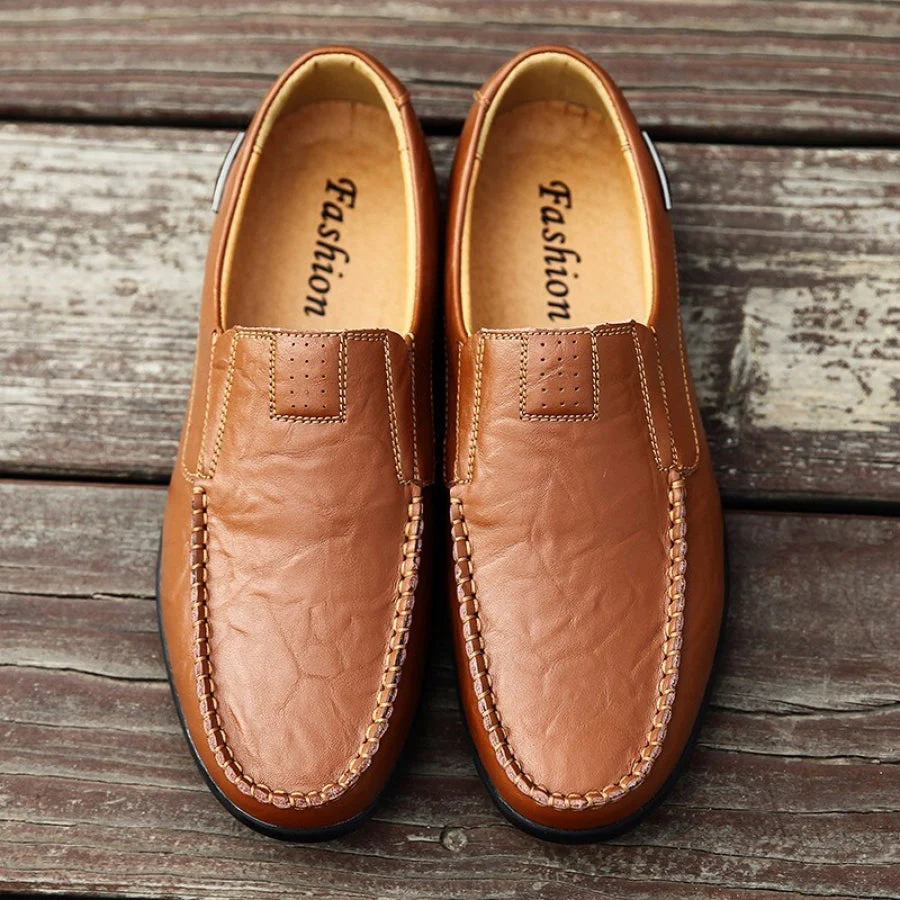 Mocassim Masculino em Couro Nobre - Maximilian Premium - Image 9