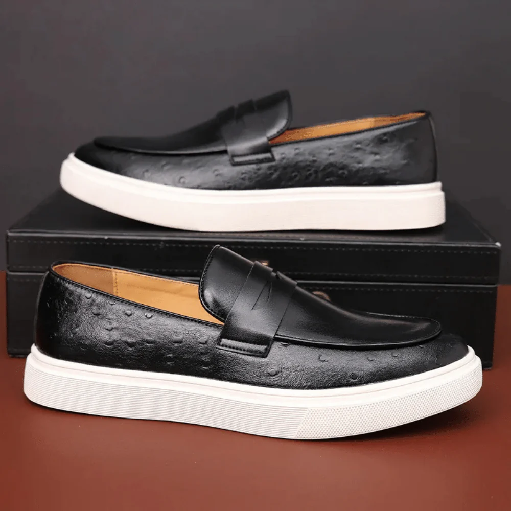 Mocassim Slip On Masculino de Couro Reine - Image 11
