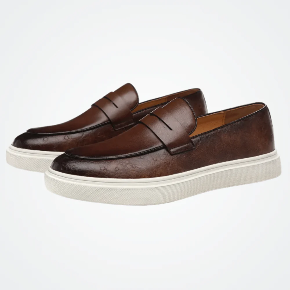 Mocassim Slip On Masculino de Couro Reine - Image 3
