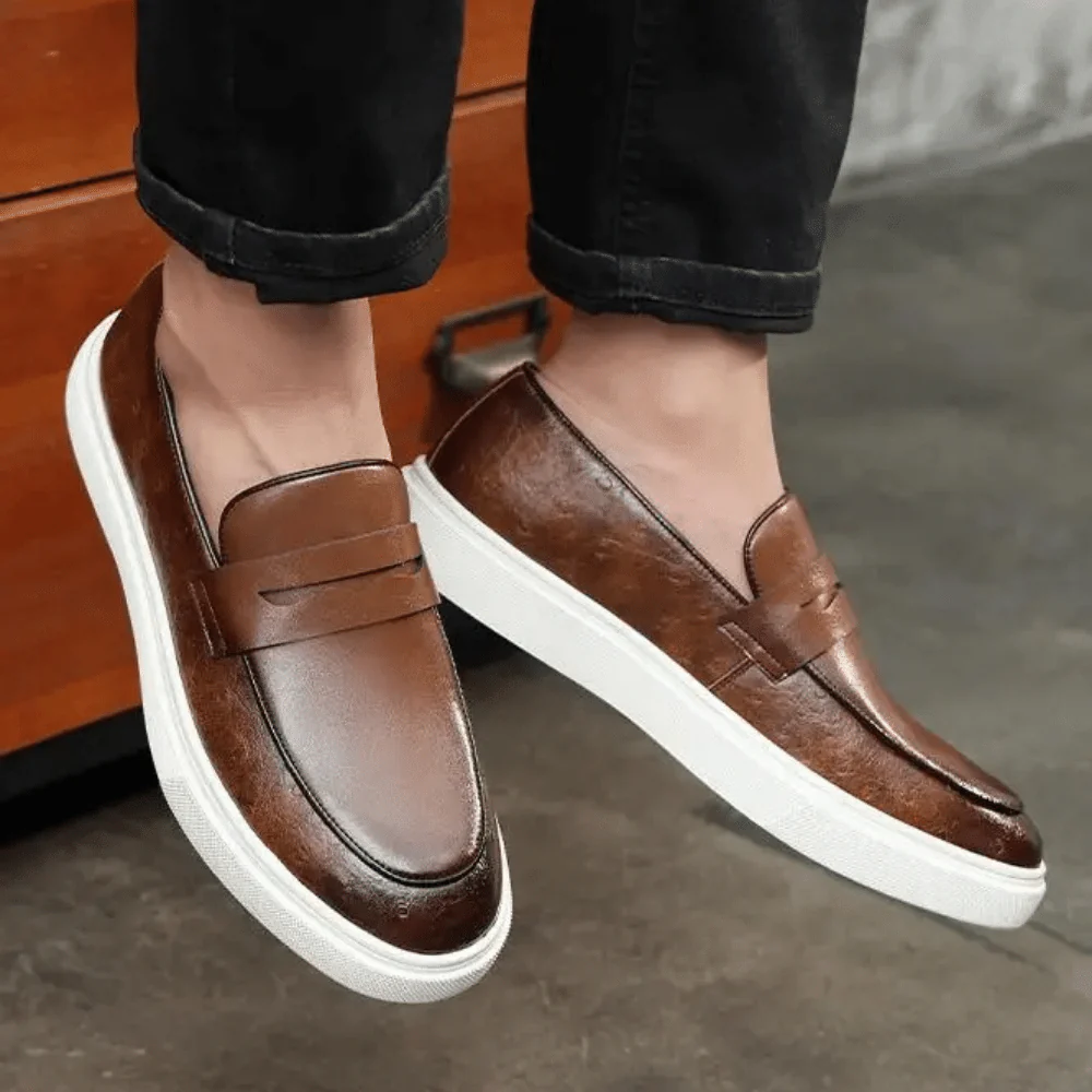 Mocassim Slip On Masculino de Couro Reine - Image 7