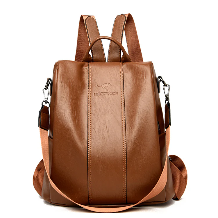 Mochila de Couro Feminina 2 em 1 - Image 8